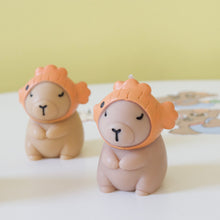 Load image into Gallery viewer, Capybara wearing fish hat