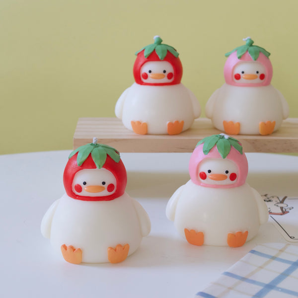 Duck with Strawberry Hat