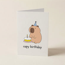 Load image into Gallery viewer, Capy Birthday Card
