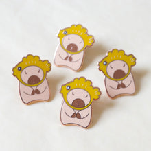 Load image into Gallery viewer, Capybara Fish Hat Enamel Pin
