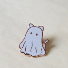 Load image into Gallery viewer, Ghost Cat Enamel Pin
