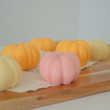 Load image into Gallery viewer, pink pumpkin autumn candle

