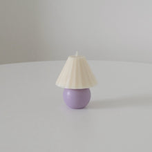 Load image into Gallery viewer, pastel lilac lamp shaped candles
