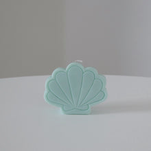 Load image into Gallery viewer, seashell decorative candles in turquoise
