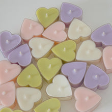 Load image into Gallery viewer, pastel heart candles home decor 
