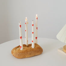 Load image into Gallery viewer, cute heart tapered candles
